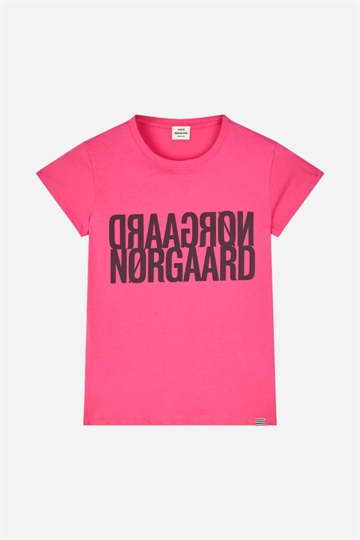 Mads Nørgaard Organic T-shirt - Tuvina - Carmine Rose